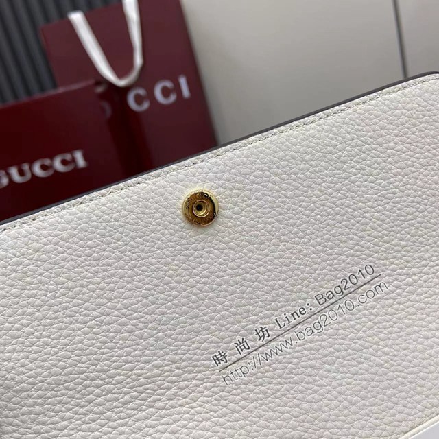 Gucci專櫃古馳最新款Softbit系列大號半馬銜扣翻蓋長錢包 jh2965型號：828147